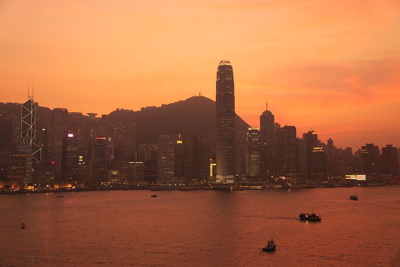 hong kong sunset