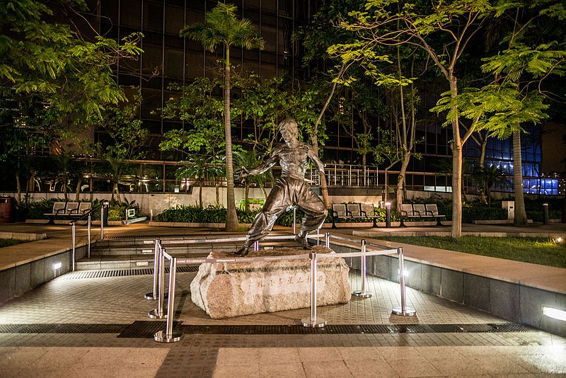 Bruce Lee monument in the Garden of Stars