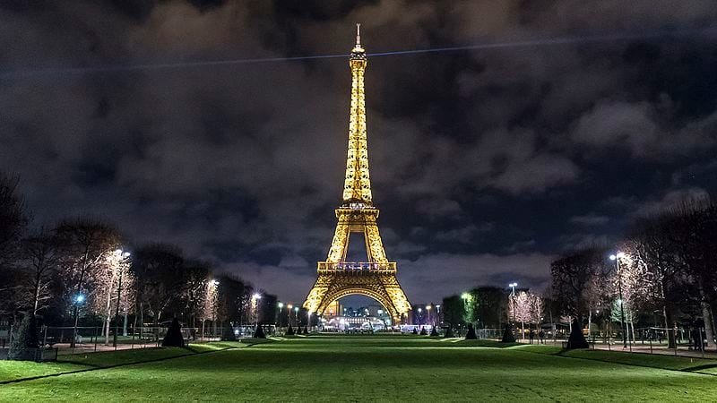Eiffel Tower by night Paris