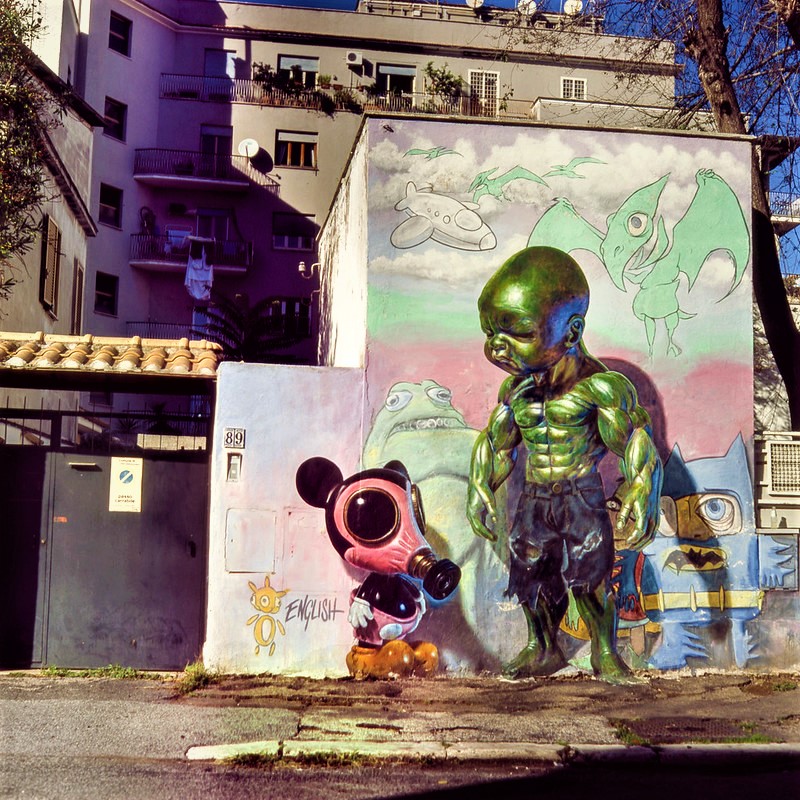 Street art Quadraro Rome